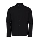 Hackett Mens Tech Shirt Jacket Black Lightweight Button Up S Spring