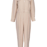 Sandro Paris Beiger Jumpsuit aus Baumwolle und Leinen für Damen, Größe 36 S 8 SFPCO00082