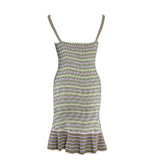Sandro Women's Multicolor Knit Smocked Dress Size 38 FR 10 UK 6 US SFPRO01715