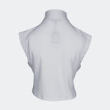 Maje Women's White Ribbed Mock Neck Top Size 38 FR 10 UK 6 US MFPTS00687