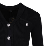 Maje Women's Black Close Fitting Knit Cardigan Size 36 FR 8 UK 4 US MFPPU00528