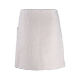 Sandro Women's White Wool Blend Short Skirt Size 36 FR 8 UK 4 US SFPJU00996