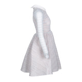 Maje Women's Blue Long Sleeve Lace Short A-Line Dress Size 1 S 8 E18RAYONE