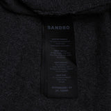 Sandro Damenkleid, grau, „ Strick “, Kaschmirmischung, lang, 42FR, 14UK, 10US, SFPRO02583