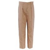 Maje Women's Beige Striped Linen Blend Trousers Size 38 FR 10 UK 6 US MFPPA00408