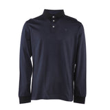 Hackett London Men's Grey Long Sleeve Cotton Polo Shirt Size L HM550913