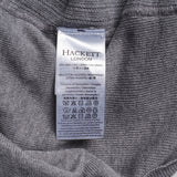 Hackett London Herren-Strickweste in Grau aus einer Mischung aus Leinen , Größe L, HM701767