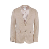 Sandro Men's Beige 100% Linen Suit Jacker Size 50 FR SHPVE00799