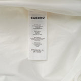 Sandro Women's White Long Cotton Shirt Dress Size 36 FR 8 UK 4 US SFPRO03706