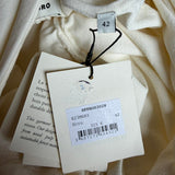 Sandro Damen-Midi-Kleid in Ecru mit „ Strick “-Ausschnitt, Größe 42 (FR 14, UK 10, US S), Artikelnummer SFPRO03028