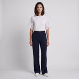 Maje Women's Navy Straight Leg Trousers Size 40 FR 12 UK 8 US MFPPA00271