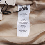 Sandro Damen-Parka, kurz, beige, mit Logo-Aufnäher, Größe 36, FR 8, UK 4, US SFPOU00609