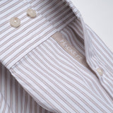 Hackett London Men's White Striped Slim Fit 100% Cotton Shirt Size L HM309183