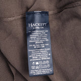 Hackett London Men's Brown Knit V-Neck Wool & Silk Sweater Size L HM702835