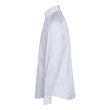 Hackett London Herren-Langarmshirt, weiß, 100 % Baumwolle , „ Bluse Hemdbluse “, Größe L, HM309881