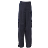 Sandro Women's Navy Cargo Trousers Size 38 FR 10 UK 6 US SFPPA01509
