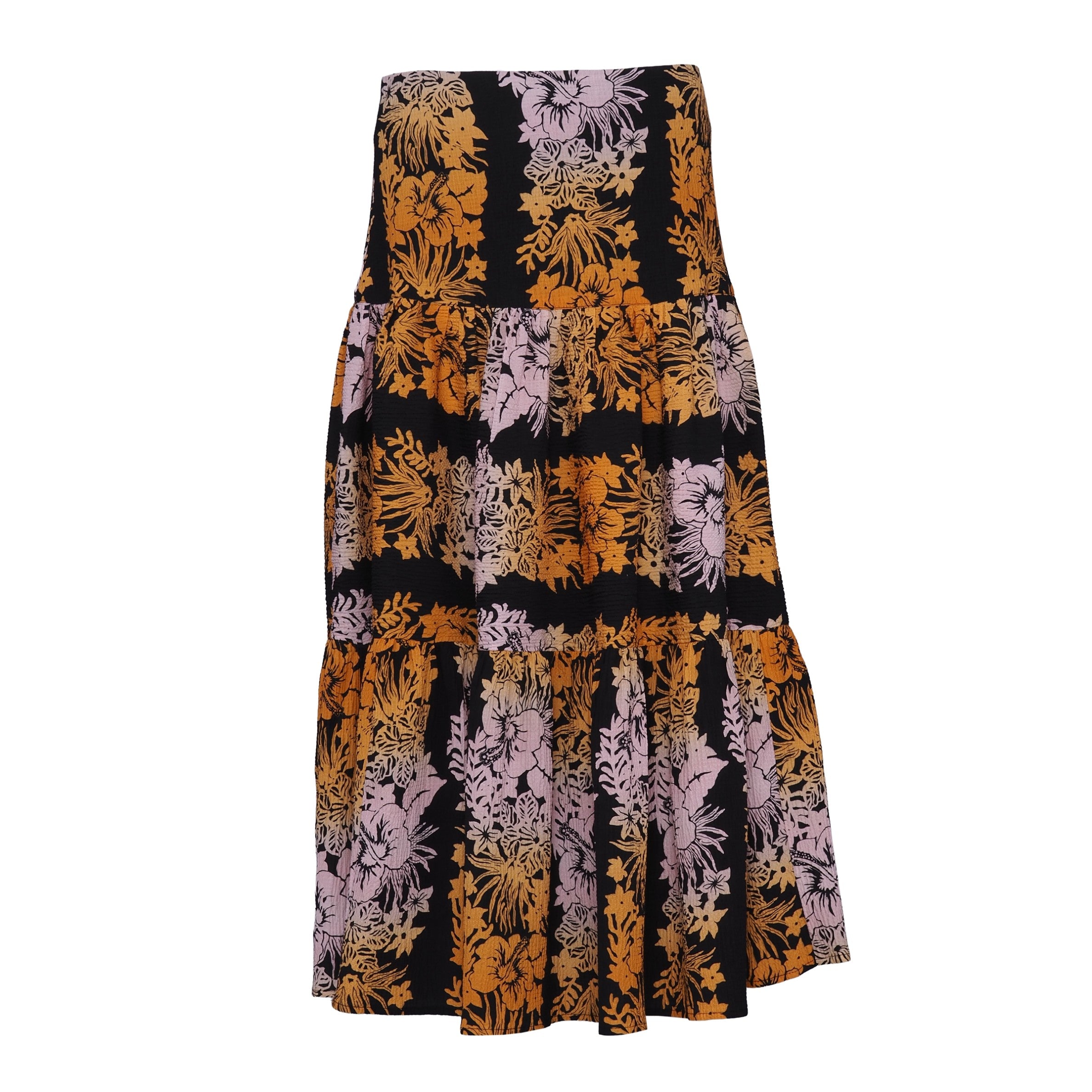 Sandro Women's Multicolor Floral Midi Skirt Size 38 FR 10 UK 6 US SFPJU00847