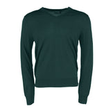 Hackett London Men's Green Knit V-Neck Wool & Silk Sweater Size XS HM702835