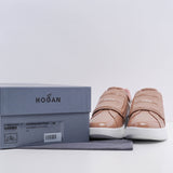 Hogan Women's Pink Leather Rebel H564 H Patta Sneakers Size 40 EU 7 UK 10 US