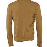 Sandro Herren-Strickjacke in Camel mit „S“-Aufnäher, 100 % Wolle, Größe , M, SHPTR00386