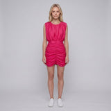 Sandro Women's Pink Sleeveless Draped Dress Size 40 FR 12 UK 8 US SFPRO02870