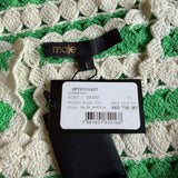 Maje Women's Green Crochet Knit Striped Top Size 36 FR 8 UK 4 US MFPPU00487