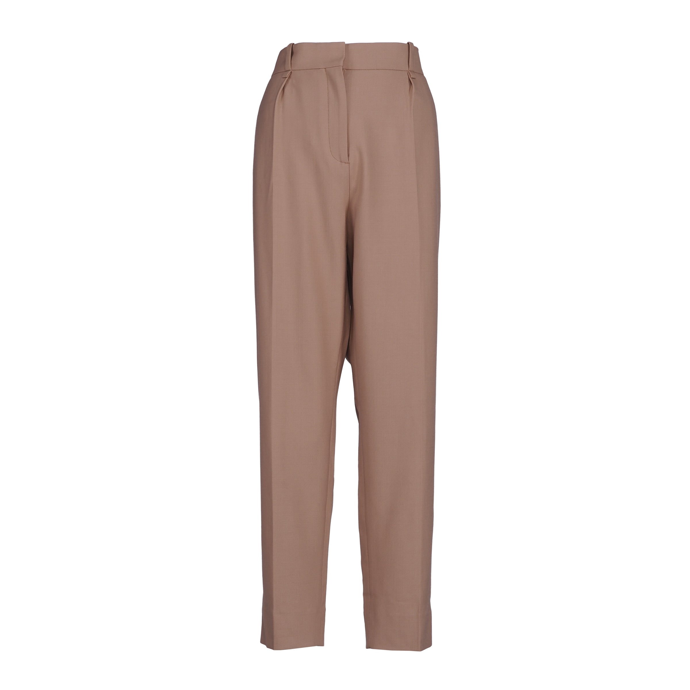 Maje Women's Brown Tailored Wool Blend Trousers Size 40 FR 12 UK 8 US MFPPA00431