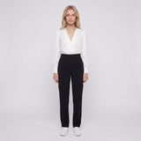 Sandro Women's Black Long Sleeve Viscose Jumpsuit Size 34 FR 6 UK 2US SFPCO00040
