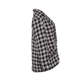 Maje Women's White Houndstooth Jacket Size 40 FR 12 UK 8 US MFPVE00384