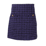 Sandro Women's Purple Jacket And Skirt Set Size 38 FR 10 UK 6 US SFPVE00736