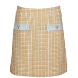 Sandro Women's Beige Tweed Short Skirt Size 38 FR 10 UK 6 US SFPJU00326