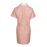 Maje Women's Pink Knit Short Sleeve Wool Blend Dress Size 34 XS MFPRO02745