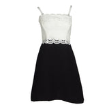 Sandro Paris Women's Lace top Removable Straps Dress Size 38FR 10UK 6US R20090E
