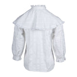 Sandro Women's White Embroidered Blouse Size 34 FR 6 UK 2 US SFPTO00434