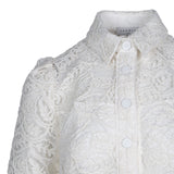 Sandro Women's Ecru Floral Lace Short Dress Size 36 FR 8 UK 4 US SFPRO00986