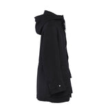 Sandro Men's Black Wool Blend Technical Fabric Hooded Parka Size M SHPMA00333