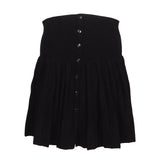 Sandro Women's Black Knit Pleated Short Skirt Size 36 FR 8 UK 4 US SFPJU00960