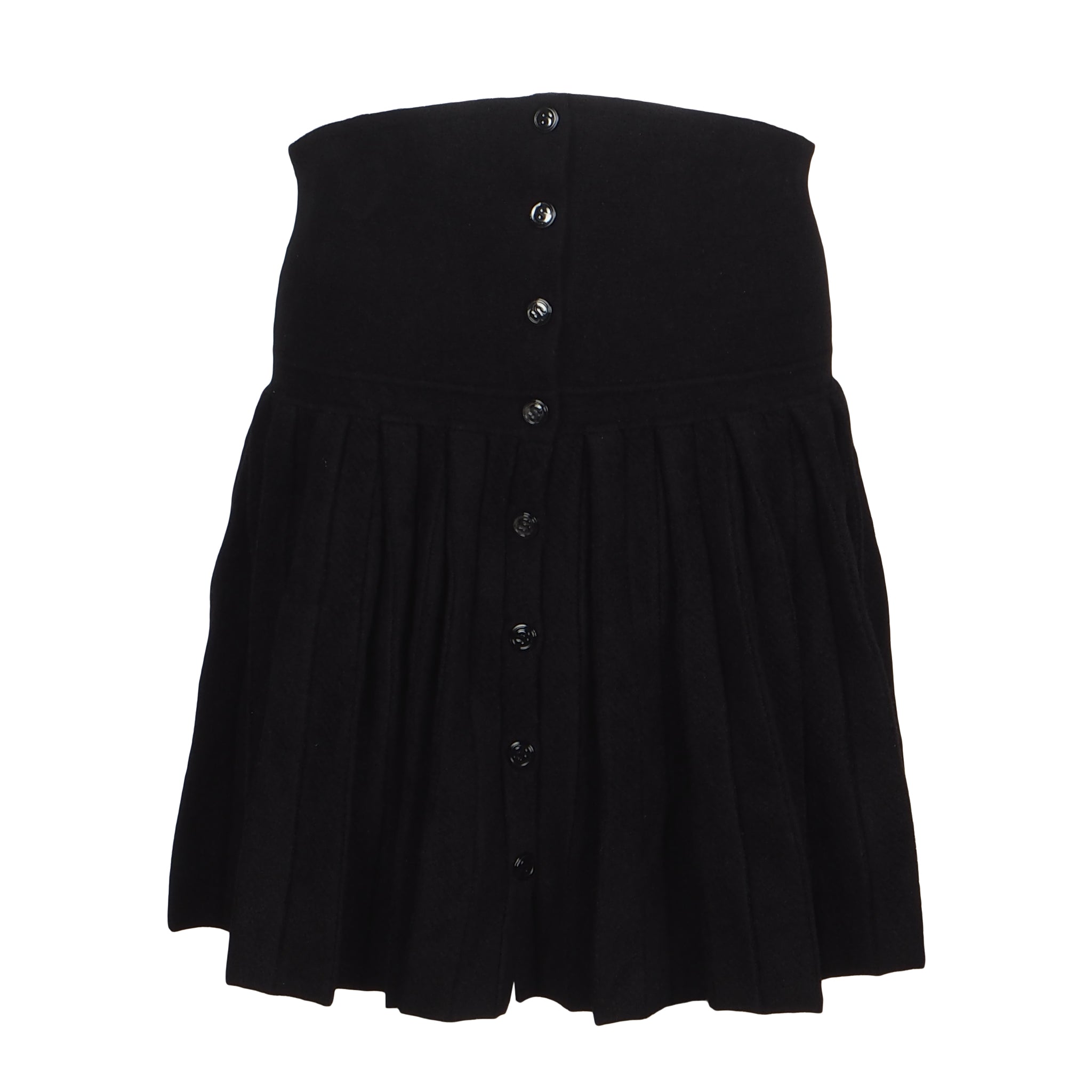 Sandro Women's Black Knit Pleated Short Skirt Size 36 FR 8 UK 4 US SFPJU00960