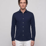 Hackett London Men's Navy Long Sleeve 100% Cotton Shirt Size XXL HM308973