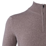 Hackett London Men's Brown Knit Zip Cashmere Blend Sweater Size XL HM702833