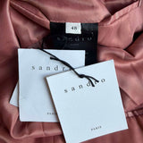 Sandro Paris Men's Pink 100% Wool Suit Jacket Size 48 FR 38 UK SHPVE00252