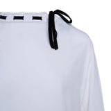 Sandro Women's White Long Sleeve Viscose Blouse Size 34 FR 6 UK 2 US E11535H