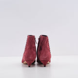 Tod's Women's Pink T35 17B Stiv Gommini Ankle Boots Size 35.5 EU 3.5 UK 5.5 US