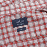 Hackett London Men's Red Check Long Sleeve Cotton Shirt Size M HM309210