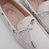 Tod's Women's White Heaven N Laccetto Occhielli Loafers Size 34 EU 4 US 2 UK