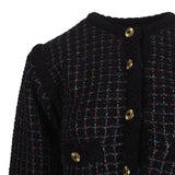 Sandro Women's Black Wool Blend Tweed Cardigan Size 34 FR 6 UK 2 US SFPCA00894