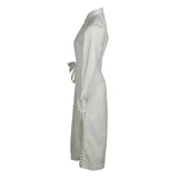 Sandro Women's White Long Cotton Shirt Dress Size 36 FR 8 UK 4 US SFPRO03706