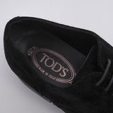 Tod's Men's Black Francesina Fondo Gomma RQ Lace Up Shoes Size 40 EU 6.5 UK 8 US