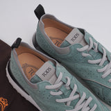 Tod's Women's Green Suede Fondo Sportivo 80A Sneakers Size 39 EU 6 UK 9 US