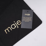 Maje Schwarze Wildleder-Pumps mit Nieten für Damen, Größe 37 EU / 4 UK / 6,5 US